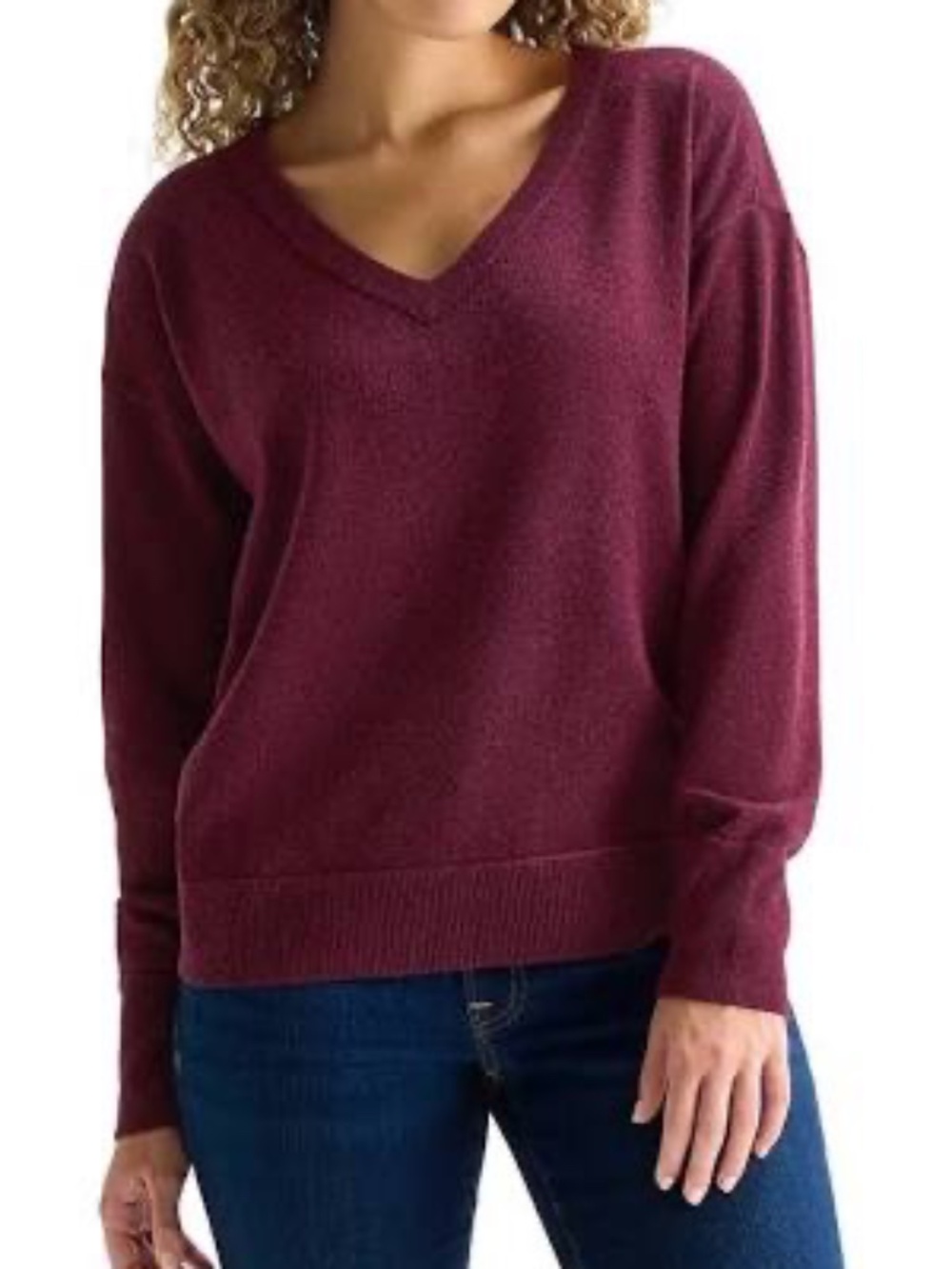 LUCKY WMNS V-NECK SWEATER